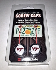 Virginia Tech license screw cap cover